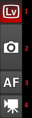 Camera control left side button